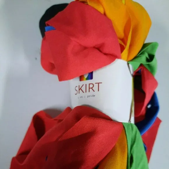 Pride Skirt Rainbow Adult One Size - Picture 3 of 5